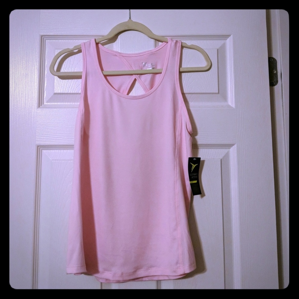 NWT pink Old Navy Active Go Dry Yoga/workout tank